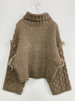 mystic/ミスティック/ニット/セーター/トップス/ブラウン/F