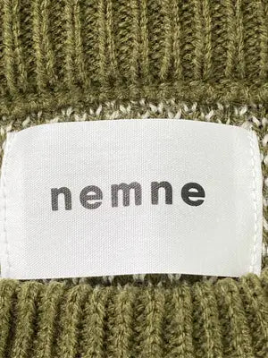 nemne/ネンネ/ニット/セーター/トップス/カーキ/M
