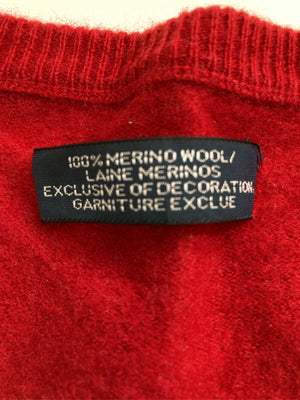 ニット/セーター/トップス/レッド