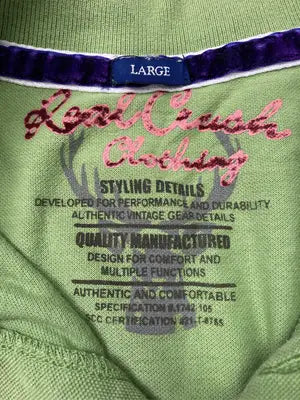 REAL CRUSH CLOTHING/ポロシャツ/トップス/グリーン/LARGE