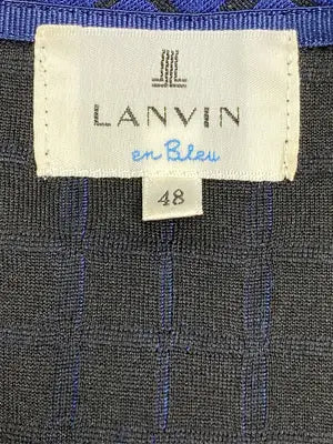 LANVIN EN BLUE/Tシャツ/カットソー/トップス/ブルー/48