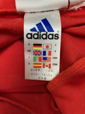 adidas/アディダス/ジャージ/トラックジャケット/トップス/レッド/160  チェスト76～84