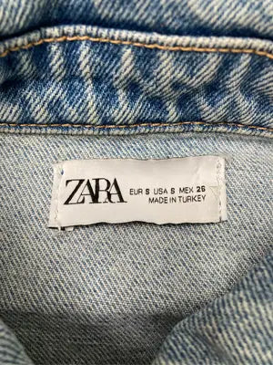 ZARA/ザラ/デニムジャケット/ジャケット/アウター/スカイブルー/S
