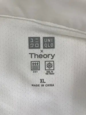 UNIQLO × Theory/ポロシャツ/トップス/ホワイト/XL