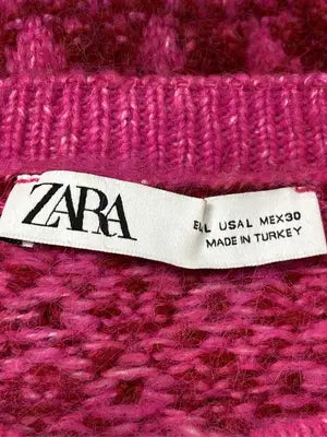 ZARA/ザラ/カーディガン/ボレロ/トップス/ピンク/USA L