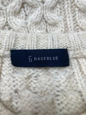 RAGEBLUE/レイジブルー/ニット/セーター/トップス/アイボリー/L