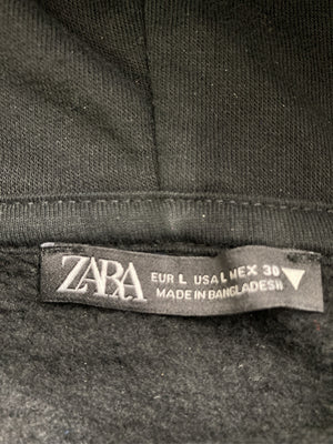 ZARA/ザラ/パーカー/トップス/ブラック/EUR L/USA L/MEX 30