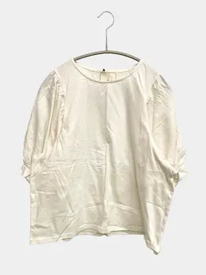 shushu/Tシャツ/カットソー/トップス/アイボリー