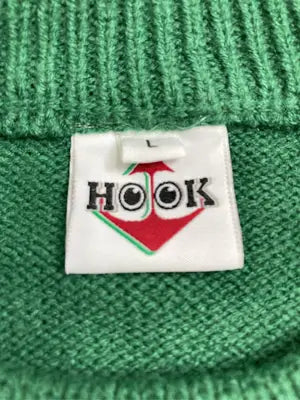 HOOK/フック/ニット/セーター/トップス/グリーン/L
