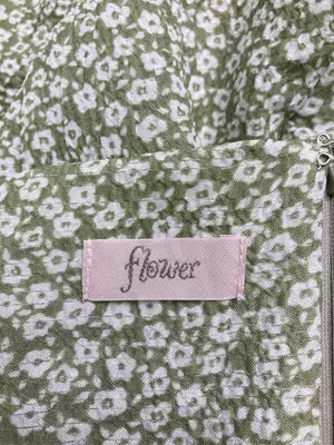 flower/フラワー/ロングスカート/スカート/グリーン/F