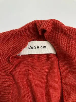 d'un a dix/ニット/セーター/トップス/レッド/38