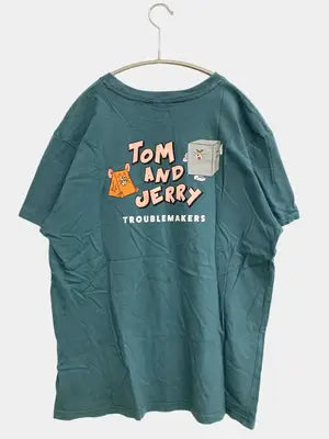 TOM and JERRY/トムアンドジェリー/Tシャツ/カットソー/トップス/グリーン/L