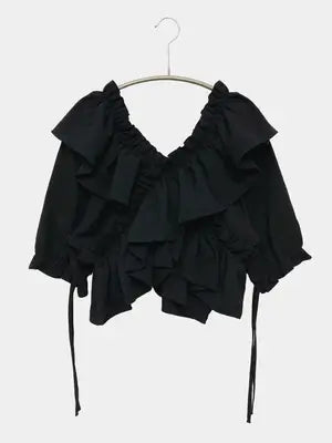 SPRAY PREMIUM/スプレイプレミアム/シャツ/ブラウス/トップス/ブラック/M
