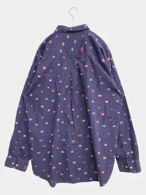 HAGGAR CASUALS/シャツ/ブラウス/トップス/ネイビー/XL