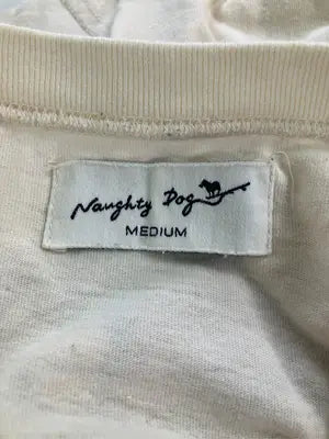 Naughty Dog/Tシャツ/カットソー/トップス/アイボリー/M