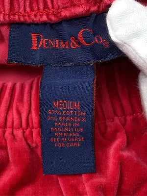 DENIM&CO/デニムアンドコー/その他パンツ/パンツ/レッド/MEDIUM