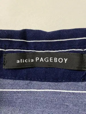 alicia PAGEBOY/アリシアページボーイ/シャツ/ブラウス/トップス/ネイビー/F