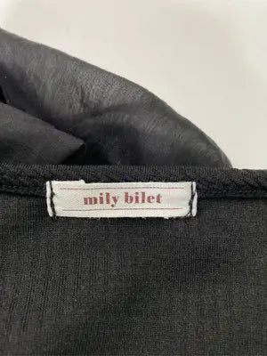 mily bilet/Tシャツ/カットソー/トップス/ブラック/L