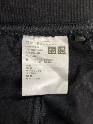 UNIQLO/ユニクロ/スウェットパンツ/パンツ/ブラック/M  ウエスト63-69cm  ヒップ88-94cm