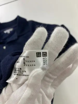 UNIQLO/ユニクロ/ポロシャツ/トップス/ネイビー/M