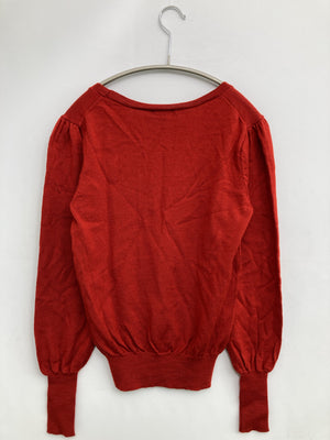 INDIVI/インディヴィ/ニット/セーター/トップス/レッド/38