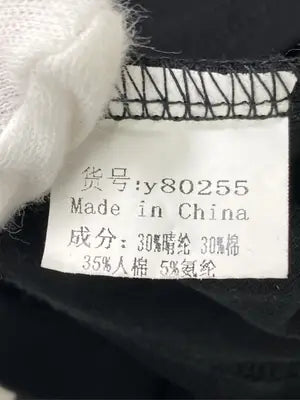 WEIZHE YC/Tシャツ/カットソー/トップス/ブラック/M