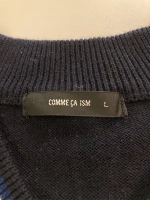 COMME CA ISM/コムサイズム/ニット/セーター/トップス/ネイビー/L