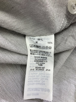 シャツワンピース/ワンピース/ドレス/グレー/M-L