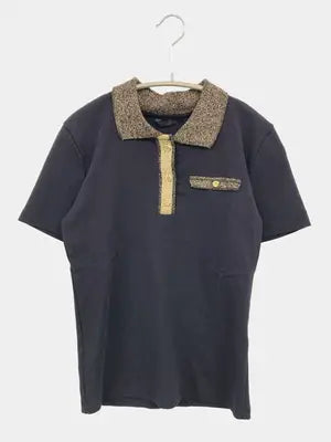 ZARA/ザラ/ポロシャツ/トップス/ブラック/USA M
