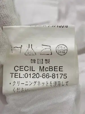 CECIL McBEE/セシルマクビー/シャツ/ブラウス/トップス/ホワイト/9AR