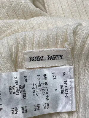 ROYAL PARTY/ロイヤルパーティー/ニット/セーター/トップス/アイボリー/F