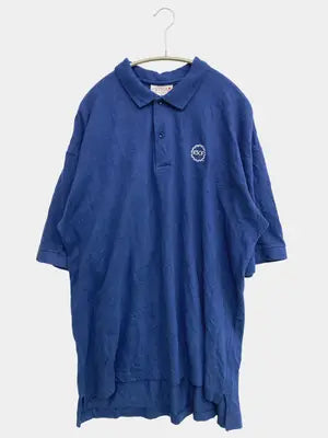 CRYSTAL/ポロシャツ/トップス/ブルー/XL