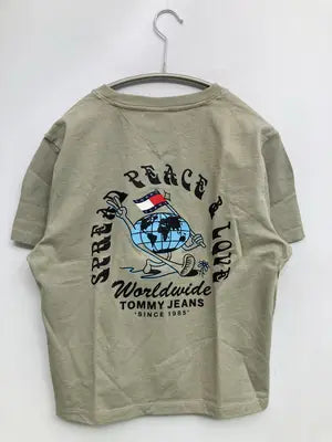 TOMMY JEANS/トミージーンズ/Tシャツ/カットソー/トップス/ライトグリーン/S