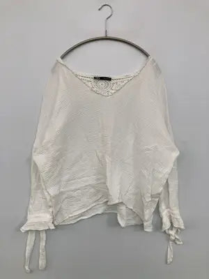 ZARA/ザラ/シャツ/ブラウス/トップス/ホワイト/EUR M/USA M/MEX 28