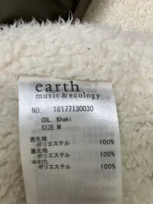 earth music&ecology/アースミュージックアンドエコロジー/ノーカラーコート/ジャケット/アウター/カーキ/M