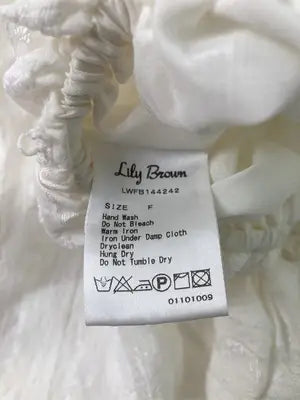 Lily brown/リリーブラウン/Tシャツ/カットソー/トップス/ホワイト/F