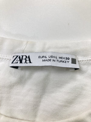 ZARA/ザラ/Tシャツ/カットソー/トップス/ホワイト/L