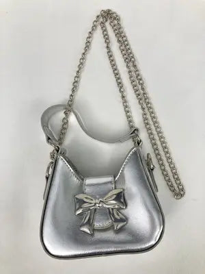 ショルダーバッグ/バッグ/シルバー