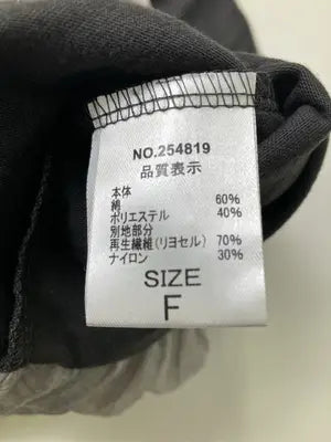 gleam/グリーム/Tシャツ/カットソー/トップス/ブラック/F