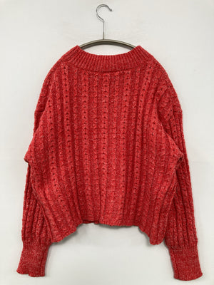 THE SHOP TK/ザショップティーケー/ニット/セーター/トップス/レッド/M