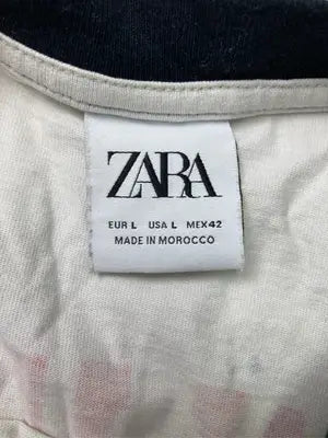 ZARA/ザラ/Tシャツ/カットソー/トップス/ホワイト/USA L