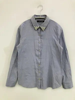CECIL McBEE/セシルマクビー/シャツ/ブラウス/トップス/ブルー/M