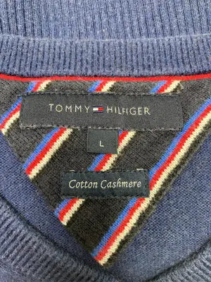 TOMMY HILFIGER/トミーヒルフィガー/ニット/セーター/トップス/ネイビー/L