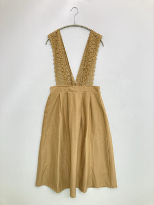 ジャンパースカート/ワンピース/ドレス/ベージュ/ONE