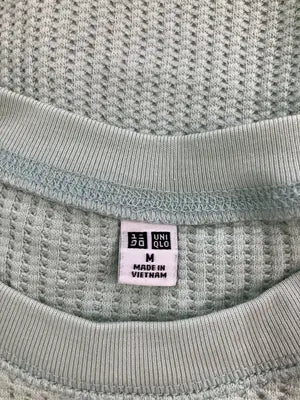 UNIQLO/ユニクロ/Tシャツ/カットソー/トップス/ライトグリーン/M