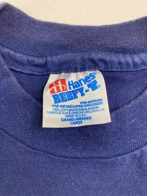 Hanes/ヘインズ/Tシャツ/カットソー/トップス/ネイビー/LARGE