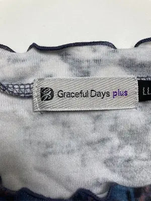 Graceful Days/Tシャツ/カットソー/トップス/ブルー/LL
