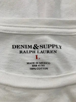 DENIM & SUPPLY RALPH LAUREN/デニムアンドサプライラルフローレン/Tシャツ/カットソー/トップス/ホワイト/L