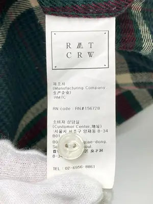 R･A･T･C･R･W/シャツ/ブラウス/トップス/グリーン/M