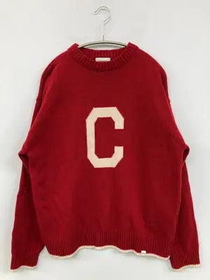 COVERNAT/ニット/セーター/トップス/レッド/LARGE